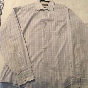 VanHeusen fitted 16.5 36/37 great shirt w pattern